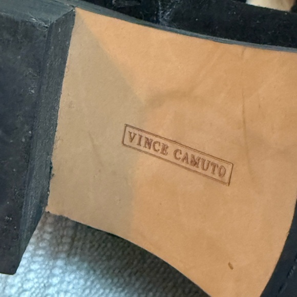 Vince Camuto black suede boots over the knee heel size 9 / 39 - Picture 2 of 5